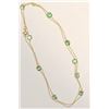 Image 2 : 10K GOLD EMERALD(2.4CT) NECKLACE