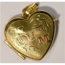 10K GOLD "MOM" 3-SECTION LOCKET