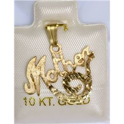 10K GOLD "MOTHER" PENDANT