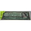 Image 1 : 1954 UNCIRCULATED CANADIAN $1 BILL