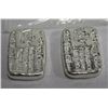 Image 1 : ONE TROY OUNCE .999 HAND POURED SILVER BAR X2
