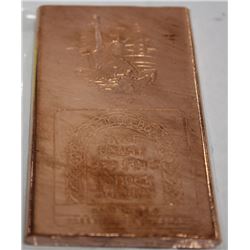 HALF POUND .999 COPPER BULLION