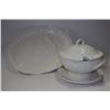 Image 1 : XLARGE WHITE PLATTER AND SOUP TOURMULINE WITH LID