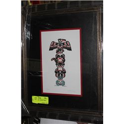 FRAMED RICHARD SHORTY PRINT "TOTEM"