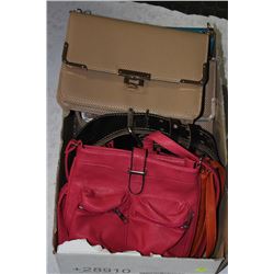 BOX OF LADIES PURSES