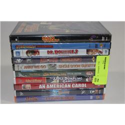 BUNDLE OF 10 DVDS (ALL IN GREAT CONDITION OR NEW)
