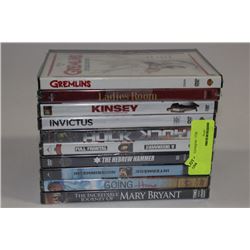 BUNDLE OF 10 DVDS (ALL IN GREAT CONDITION OR NEW)