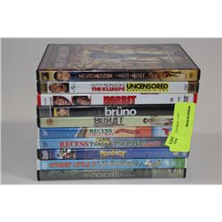 BUNDLE OF 10 DVDS (ALL IN GREAT CONDITION OR NEW)