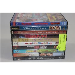 BUNDLE OF 10 DVDS (ALL IN GREAT CONDITION OR NEW)