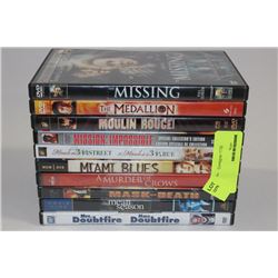 BUNDLE OF 10 DVDS (ALL IN GREAT CONDITION OR NEW)