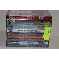 BUNDLE OF 10 DVDS (ALL IN GREAT CONDITION OR NEW)