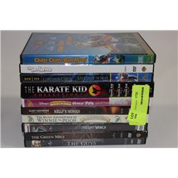 BUNDLE OF 10 DVDS (ALL IN GREAT CONDITION OR NEW)