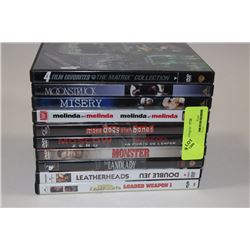 BUNDLE OF 10 DVDS (ALL IN GREAT CONDITION OR NEW)