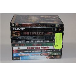 BUNDLE OF 10 DVDS (ALL IN GREAT CONDITION OR NEW)