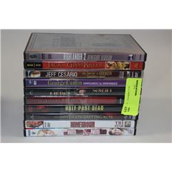 BUNDLE OF 10 DVDS (ALL IN GREAT CONDITION OR NEW)