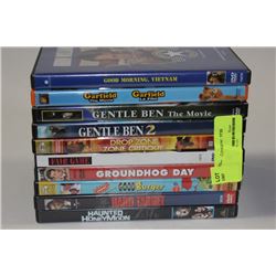 BUNDLE OF 10 DVDS (ALL IN GREAT CONDITION OR NEW)