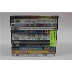 BUNDLE OF 10 DVDS (ALL IN GREAT CONDITION OR NEW)