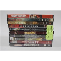 BUNDLE OF 10 DVDS (ALL IN GREAT CONDITION OR NEW)