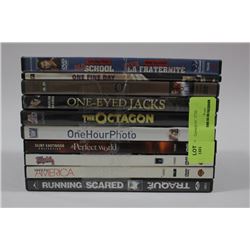 BUNDLE OF 10 DVDS (ALL IN GREAT CONDITION OR NEW)