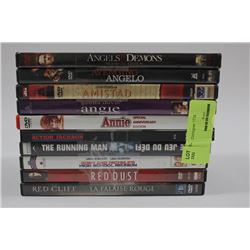 BUNDLE OF 10 DVDS (ALL IN GREAT CONDITION OR NEW)