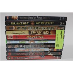 BUNDLE OF 10 DVDS (ALL IN GREAT CONDITION OR NEW)