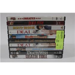 BUNDLE OF 10 DVDS (ALL IN GREAT CONDITION OR NEW)