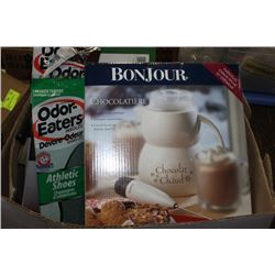 BOX OF MISC NEW ITEMS