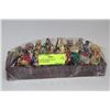 Image 1 : WOODEN DISPLAY W/ 16 CHINESE GOD FIGURINES