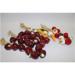 CERAMIC VEGETABLE KITCHEN ORNAMENTS