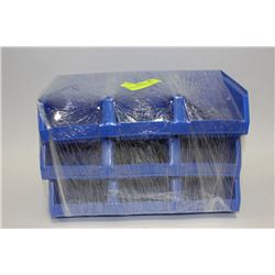 LOT OF 3 BLUE STORAGE UNITS