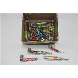 SMALL BOX OF TOBACCO PIPES