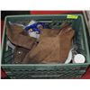 Image 1 : GREEN CRATE W/ WELDING & SHOP SUPPLIES