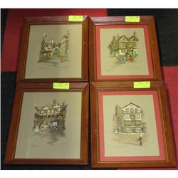 CLYDE COLE PAINTINGS X 4