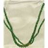 Image 1 : 14K GOLD CLASP EMERALD (40CT) NECKLACE