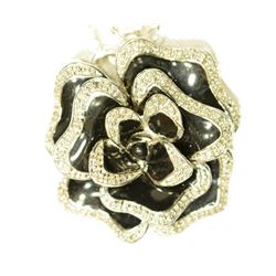 STERLING SILVER DIAMOND (0.23CT) PENDANT NECKLACE