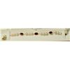 Image 1 : 14K GOLD CLASP PEARL & RUBY (7.5CT) BRACELET