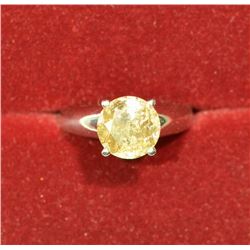 14K GOLD LIGHT YELLOW DIAMOND (2.81CT) RING