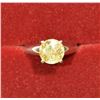 Image 1 : 14K GOLD LIGHT YELLOW DIAMOND (2.81CT) RING