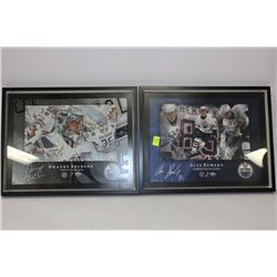 ALES HEMSKY AND DWAYNE ROLOSON OILERS x2