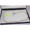 Image 1 : .925 STERLING SILVER FAUX PEARL NECKLACE