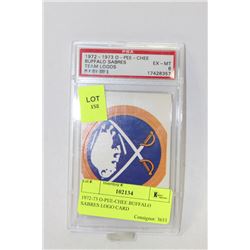 1972-73 O-PEE-CHEE BUFFALO SABRES LOGO CARD