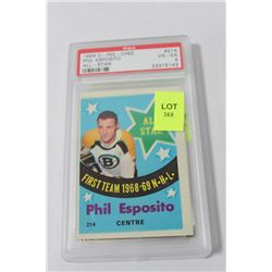 1969 O-PEE-CHEE PHIL ESPOSITO ALL STAR CARD