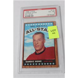 1966 TOPPS GORDIE HOWE ALL STAR CARD