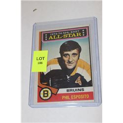 1974 PHIL ESPOSITO ALL-STAR CARD