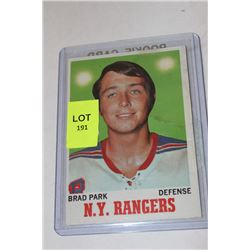 1970 BRAD PARK ROOKIE CARD