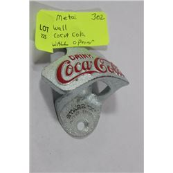 COCA COLA METAL WALL BOTTLE OPENER