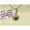 Image 1 : 14K GOLD BLUE DIAMOND (0.16CT) & WHITE DIAMOND