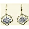 Image 1 : STERLING SILVER TANZANITE EARRINGS