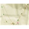 Image 1 : 10K GOLD EMERALD (2.75CT) NECKLACE