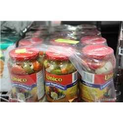 CASE OF UNICO PICKLED MIXED VEGETABLES